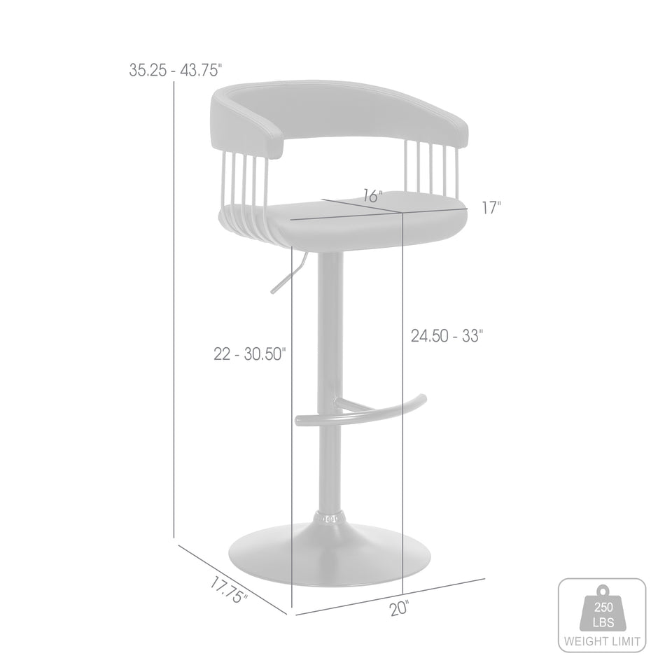 Calista Adjustable Bar Stool