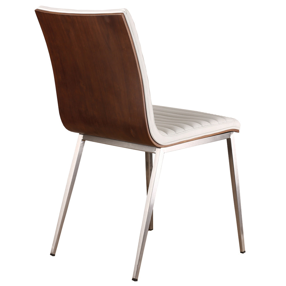 Café Brushed Stainless Steel Dining Chair - Set of 2