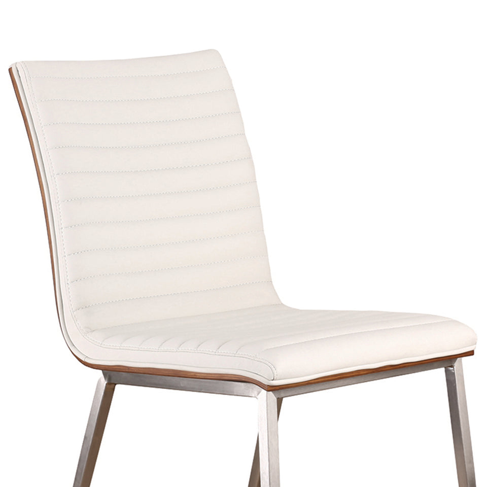 Café Brushed Stainless Steel Dining Chair - Set of 2