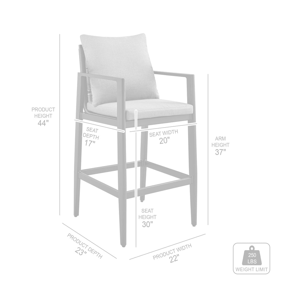 Cayman Outdoor 5-Piece Bar Table Set