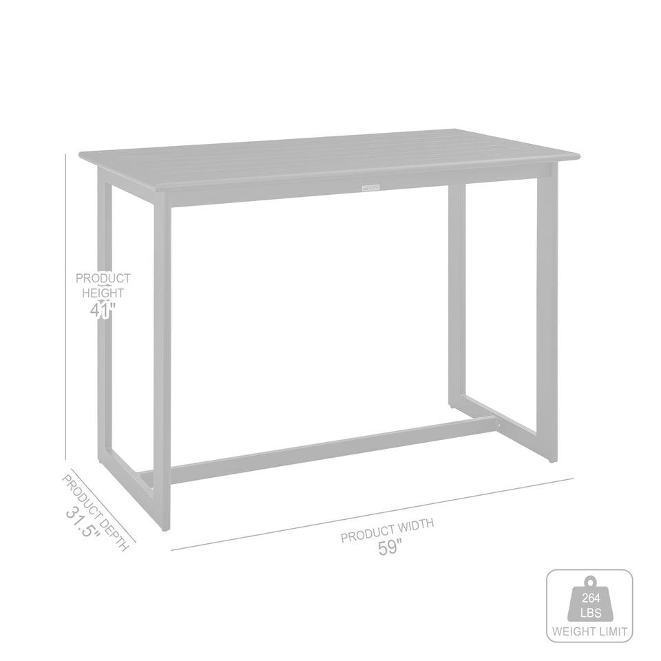 Cayman Outdoor 5-Piece Bar Table Set