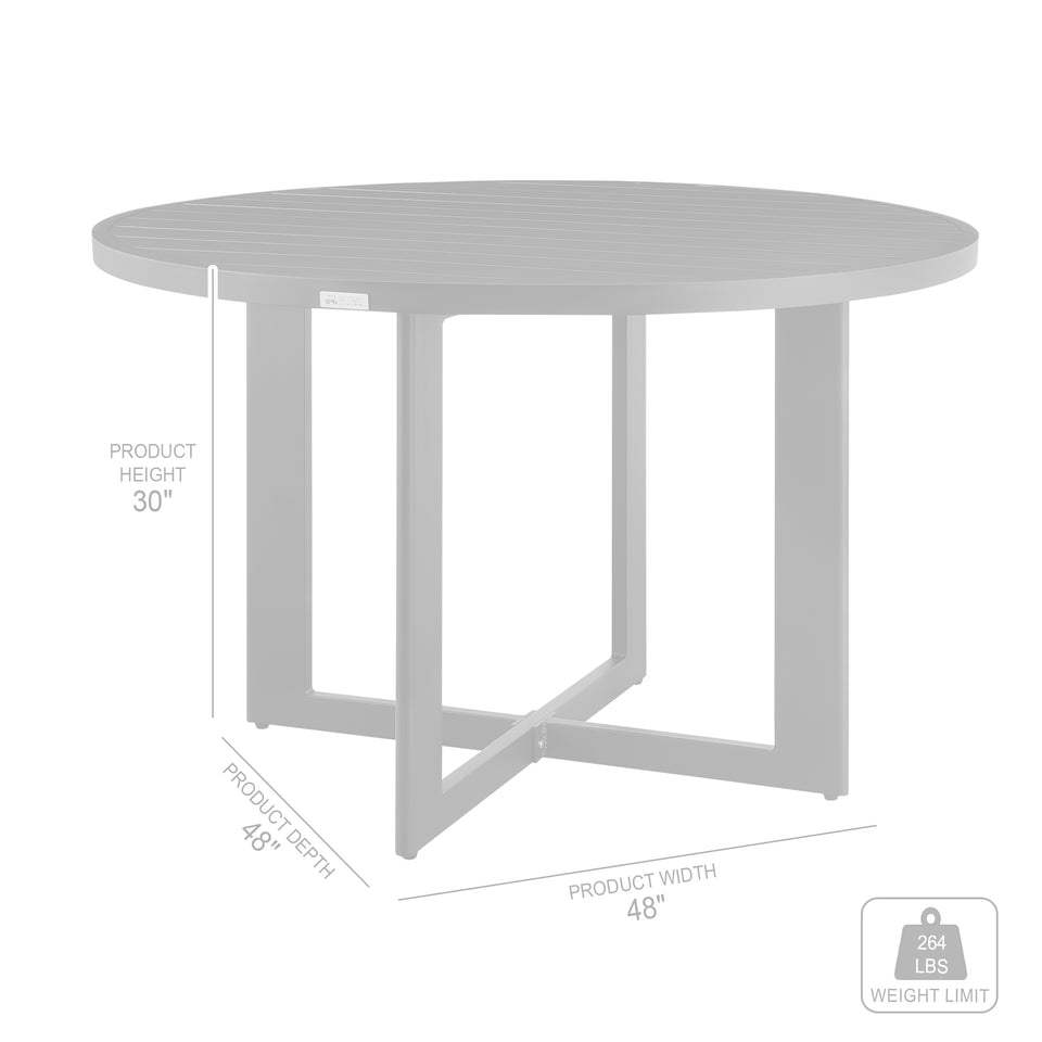 Cayman Outdoor 5-Piece Round Dining Table Set
