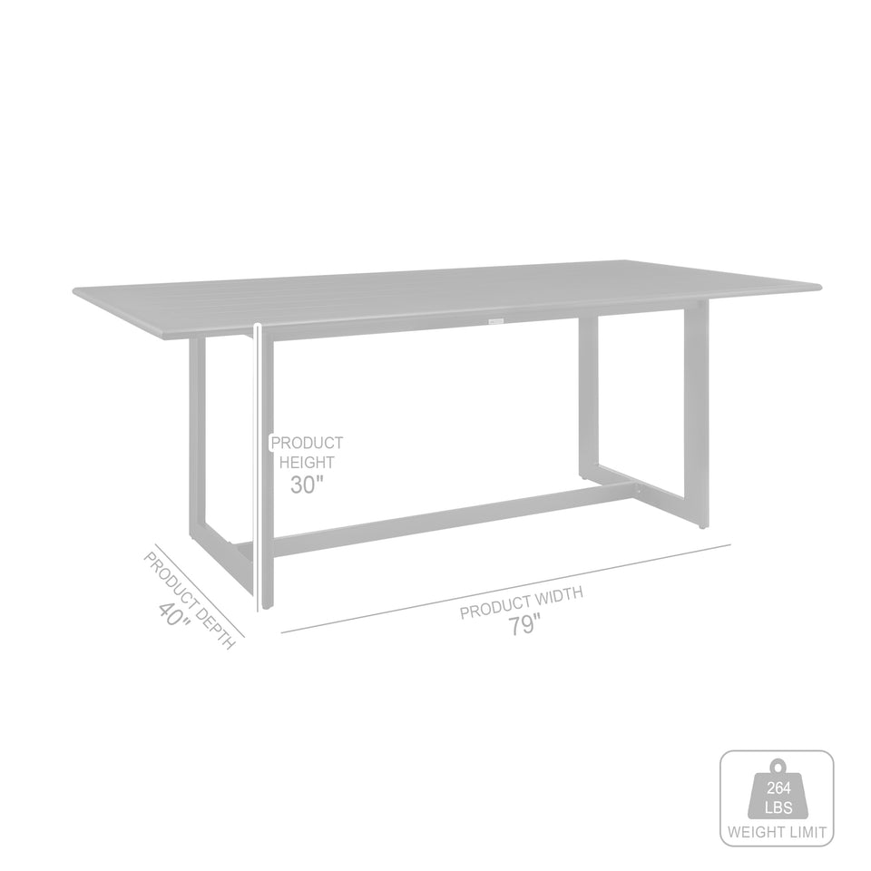 Cayman Outdoor 5-Piece Dining Table Set