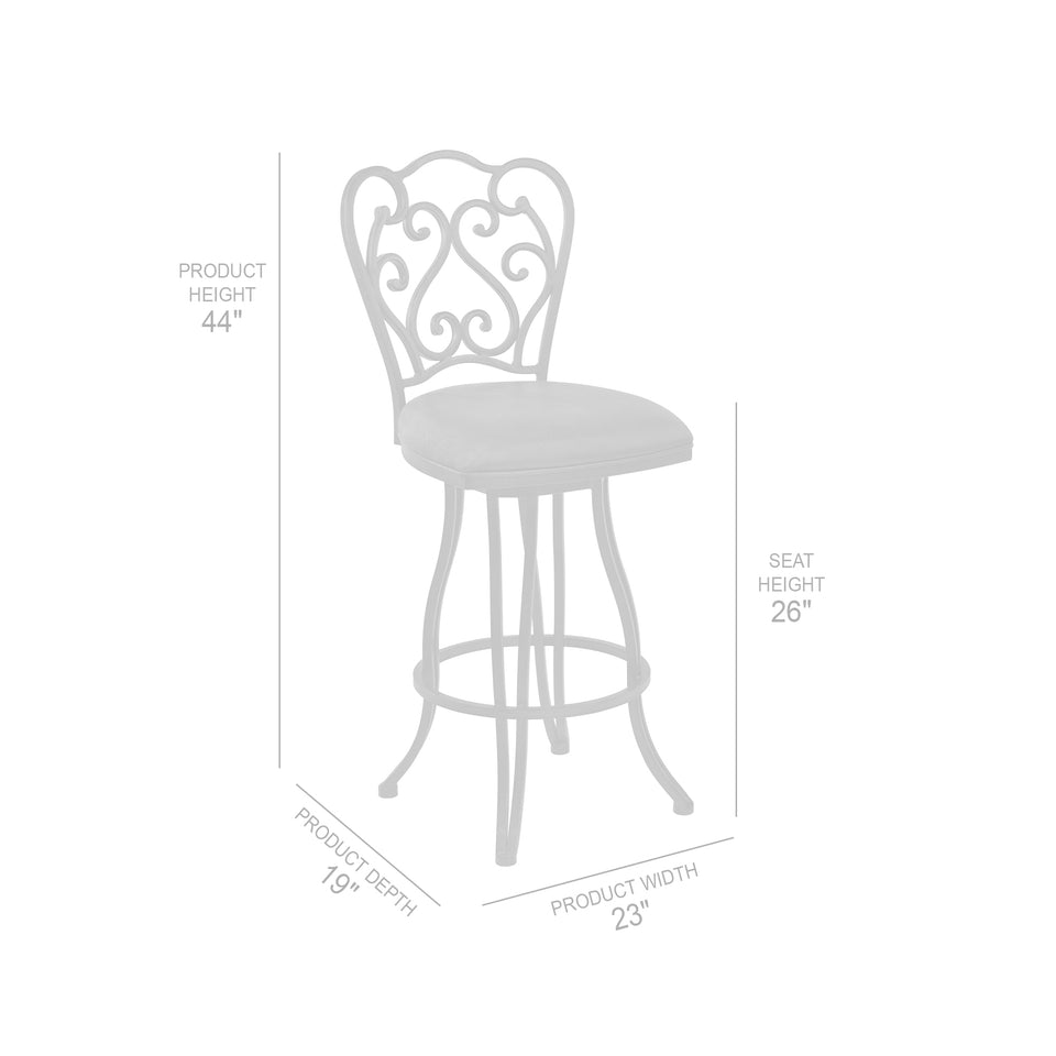 Celeste Metal Swivel Barstool