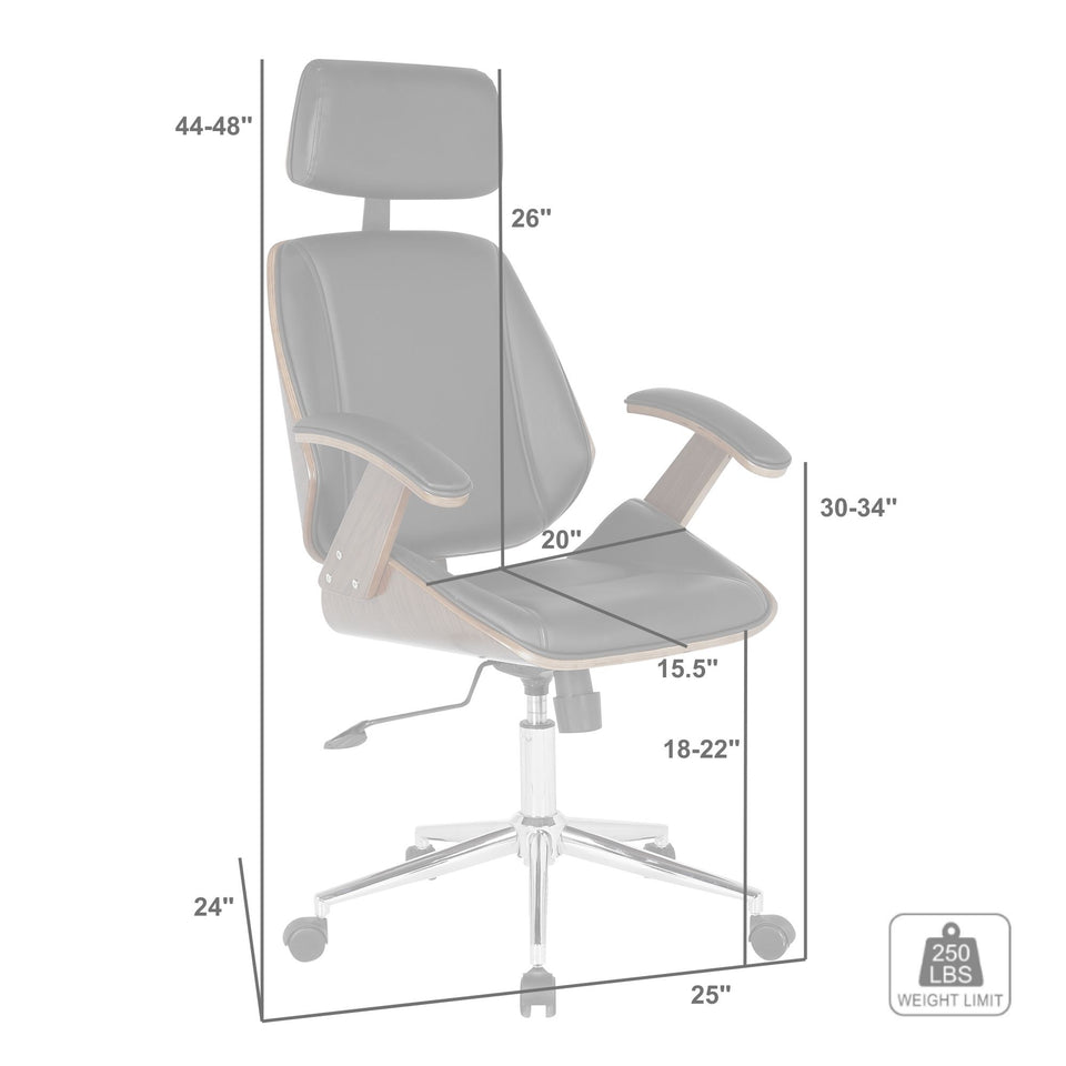 Century Office Chair with Multifunctional Mechanism