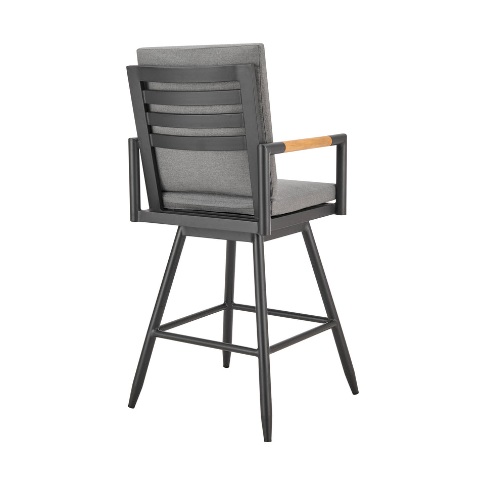Crown Outdoor Swivel Bar Stool - Set of 3