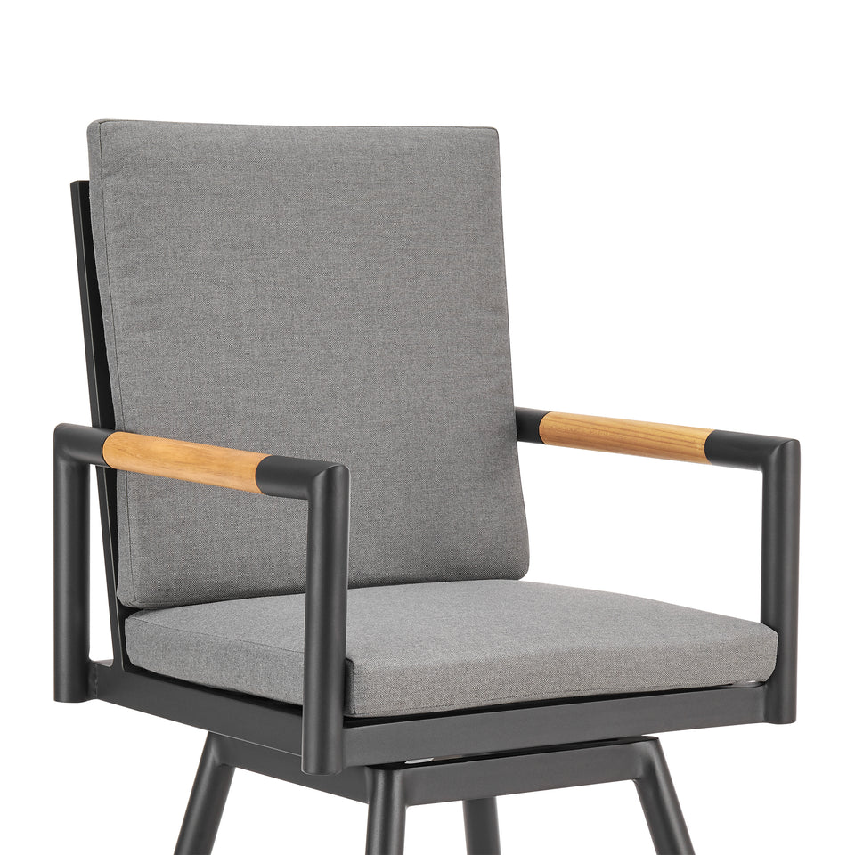 Crown Outdoor Swivel Bar Stool - Set of 2
