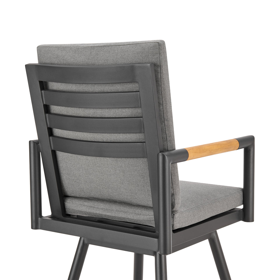 Crown Outdoor Swivel Bar Stool - Set of 2