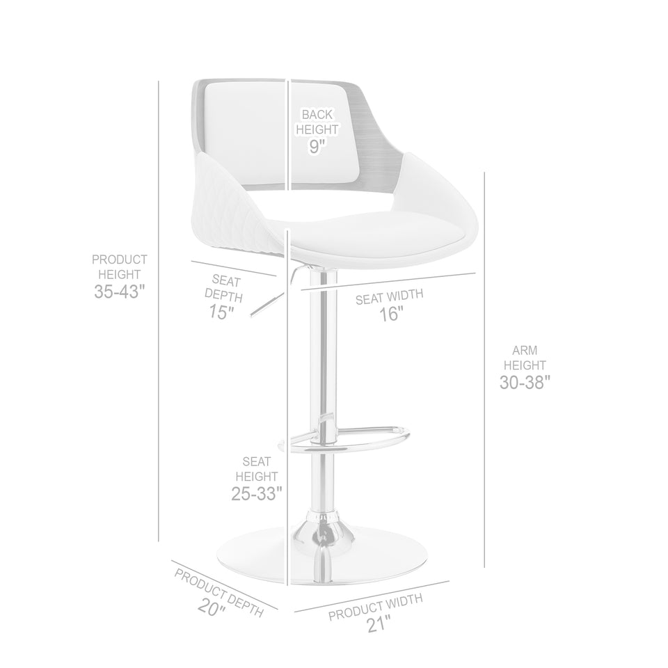 Colby Adjustable Bar Stool