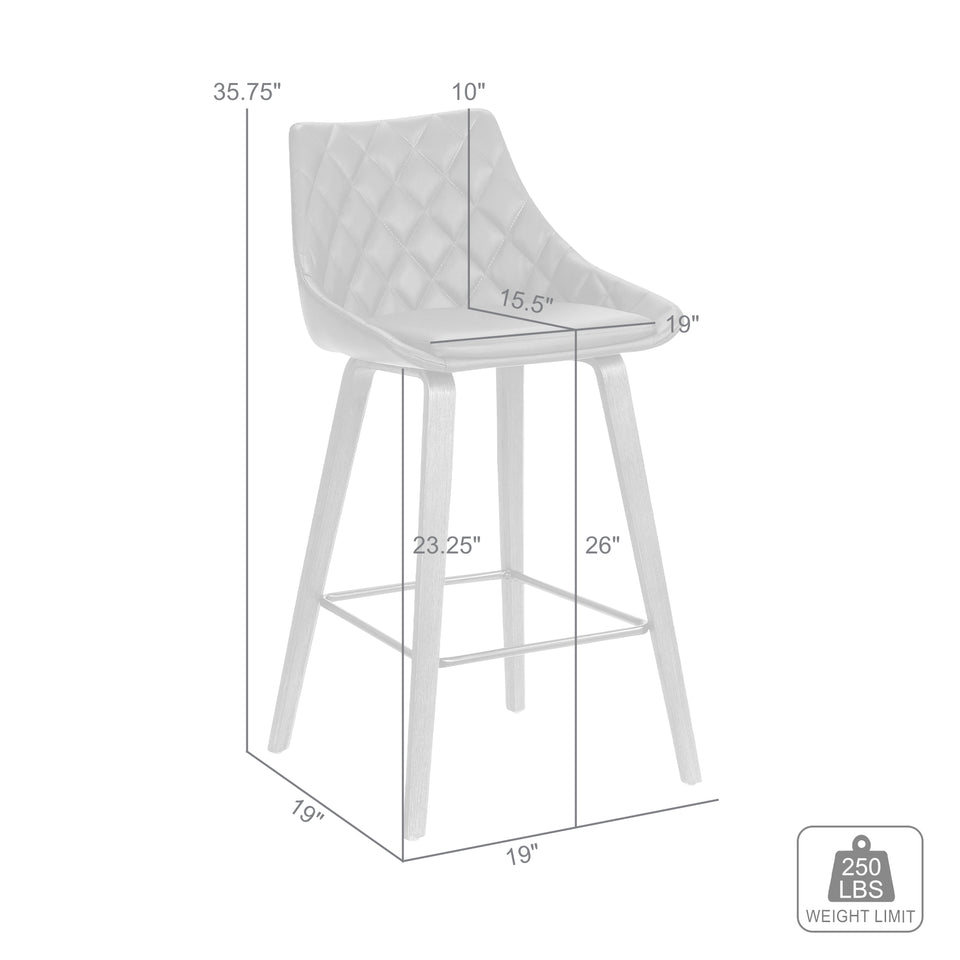 Dani Gray Velvet Barstool