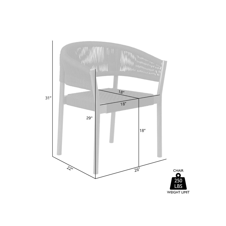 Doris Outdoor Dining Chair - Set of 2