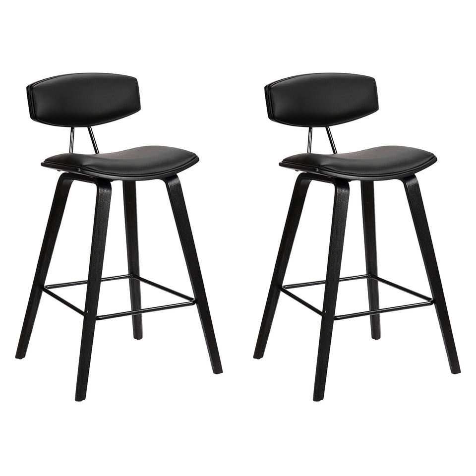Fox Mid-Century Modern Bar Stool - Set of 2