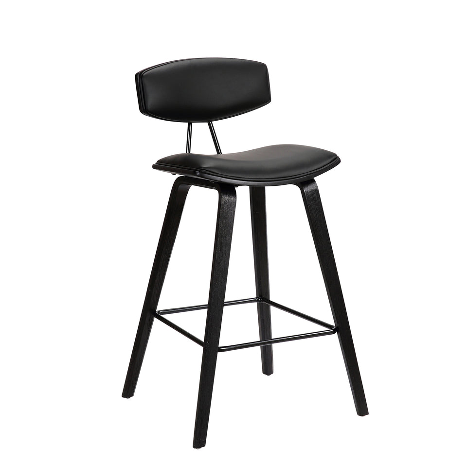 Fox Mid-Century Modern Bar Stool - Set of 3