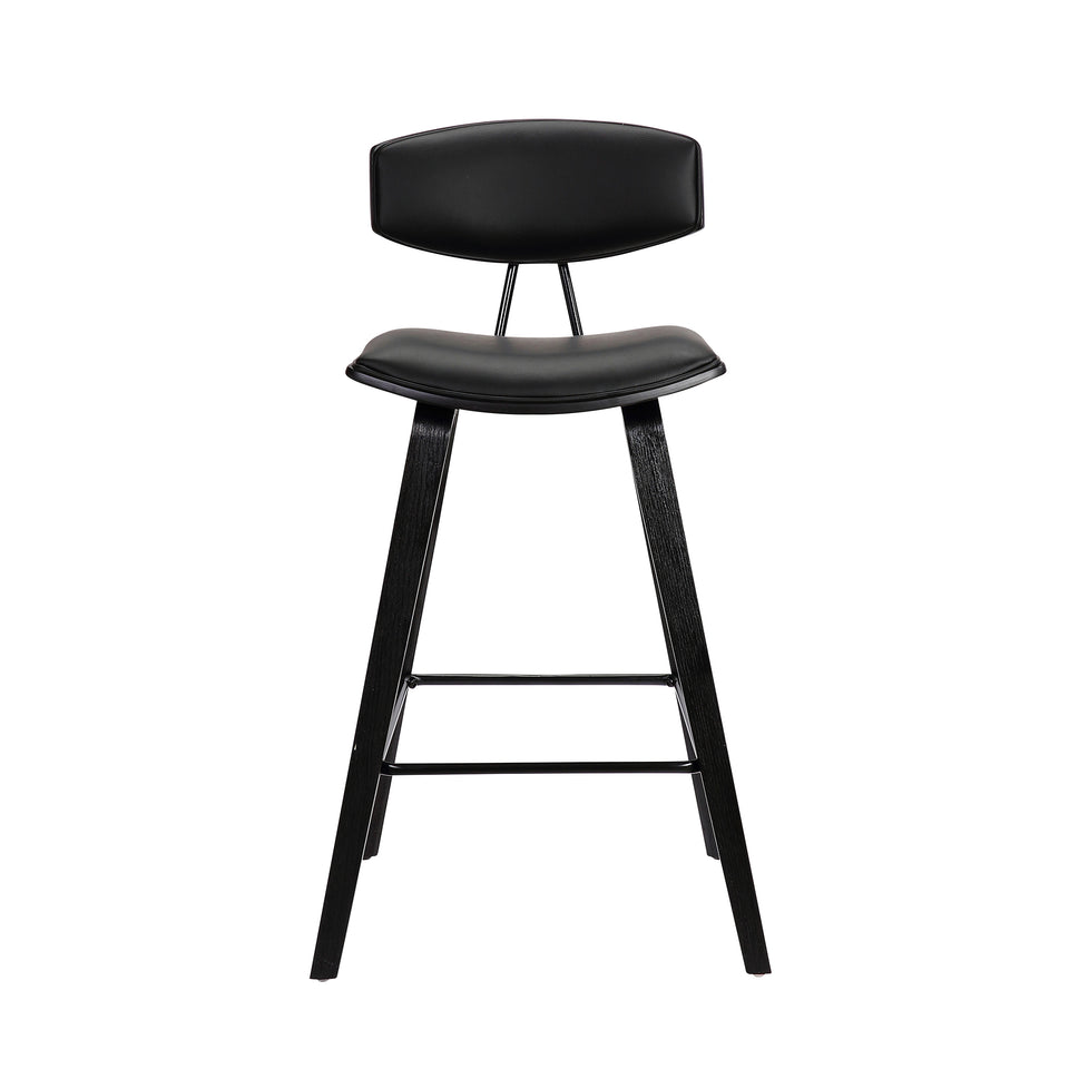 Fox Mid-Century Modern Bar Stool - Set of 3