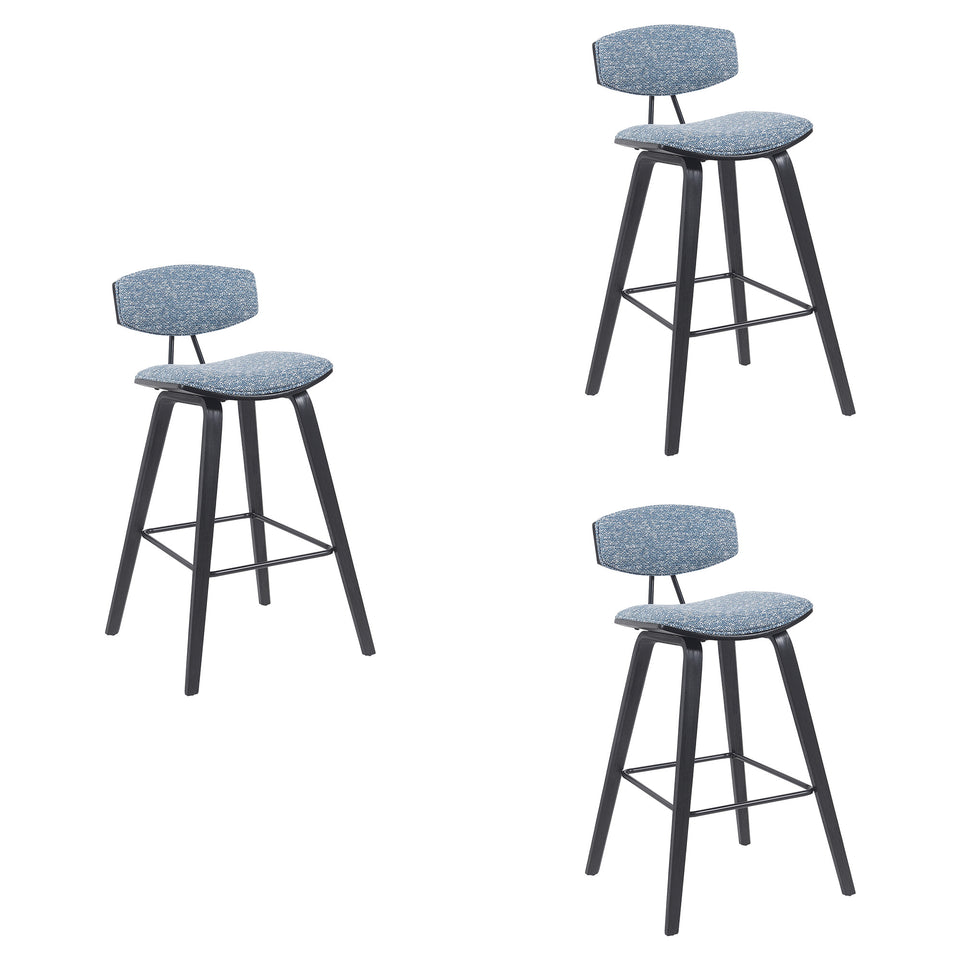 Fox Modern Bar Stool - Set of 3