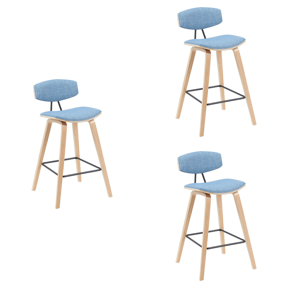 Fox Modern Bar Stool - Set of 3