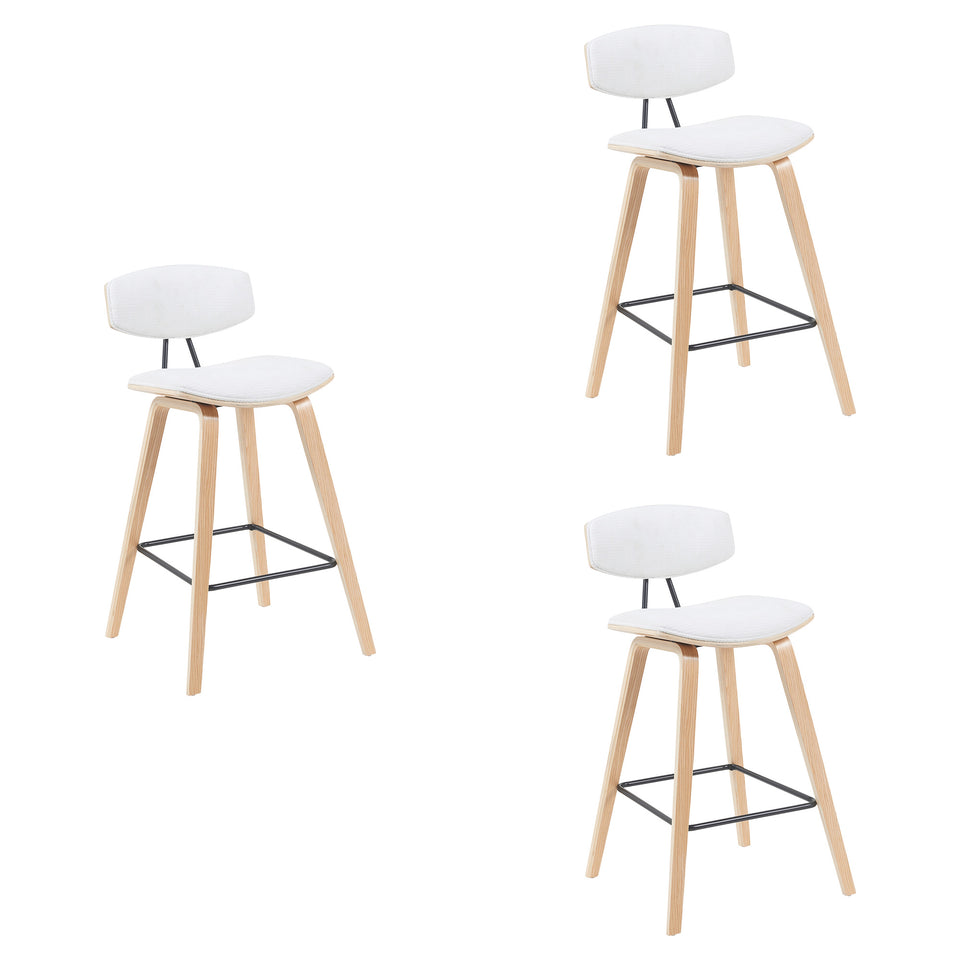 Fox Modern Bar Stool - Set of 3