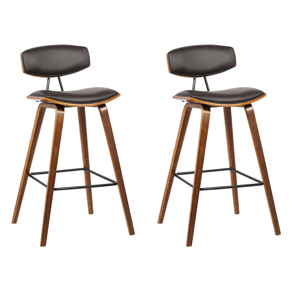 Fox Mid-Century Modern Bar Stool - Set of 2
