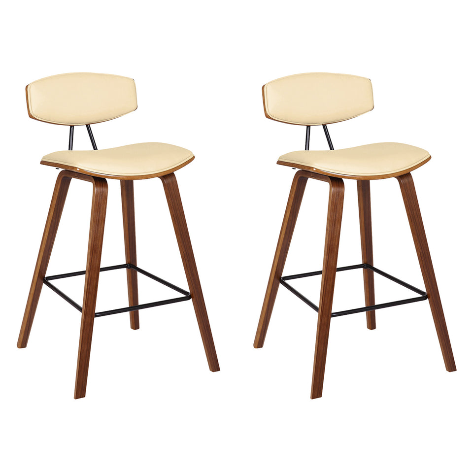 Fox Mid-Century Modern Bar Stool - Set of 2