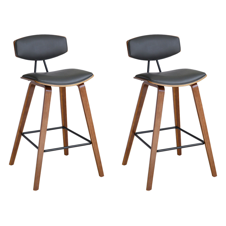 Fox Mid-Century Modern Bar Stool - Set of 2