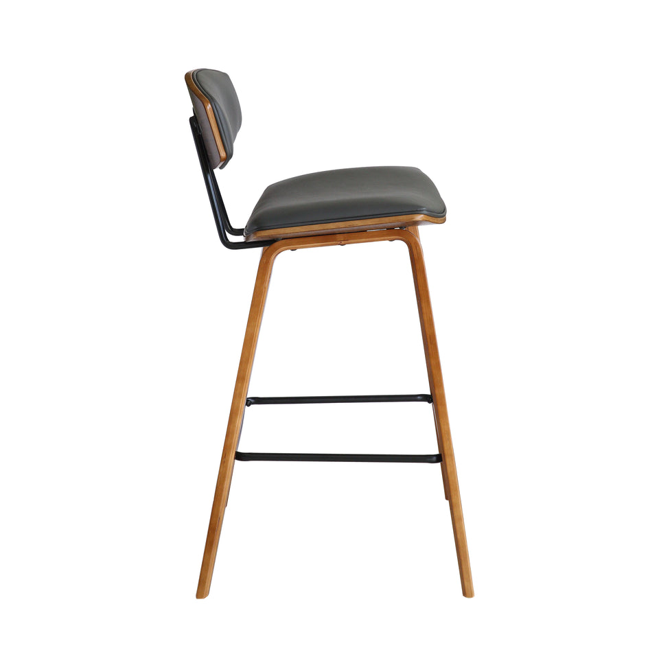 Fox Mid-Century Modern Bar Stool - Set of 3