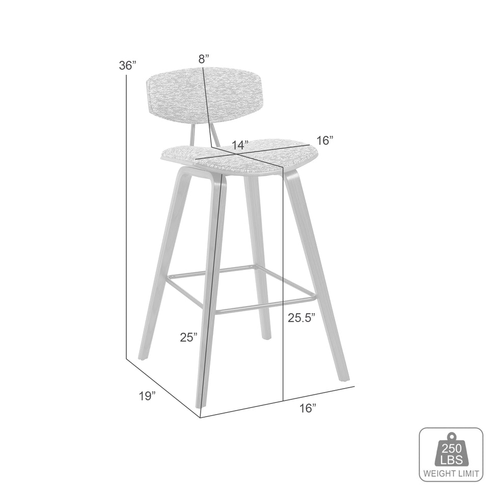 Fox Modern Bar Stool - Set of 2