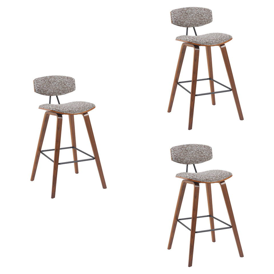 Fox Modern Bar Stool - Set of 3