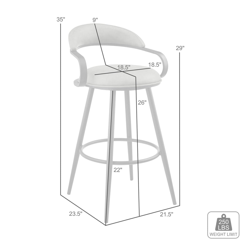 Gardenia Swivel Counter Stool