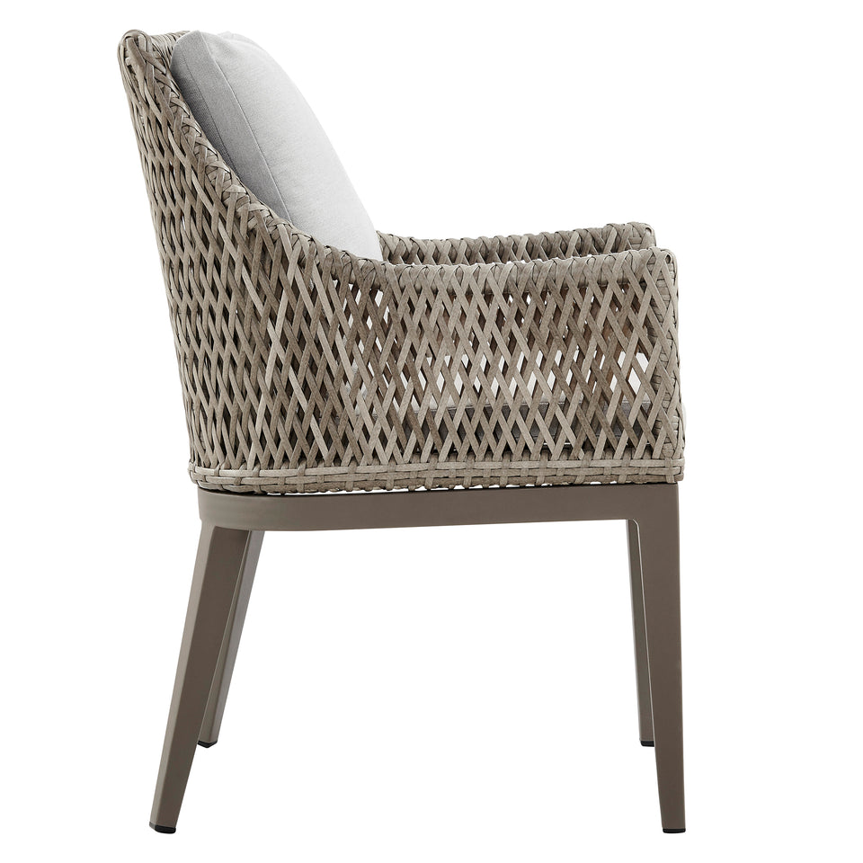 Grenada Wicker and Aluminum Dining Chair - Set of 2
