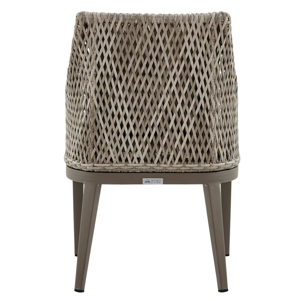 Grenada Wicker and Aluminum Dining Chair - Set of 2