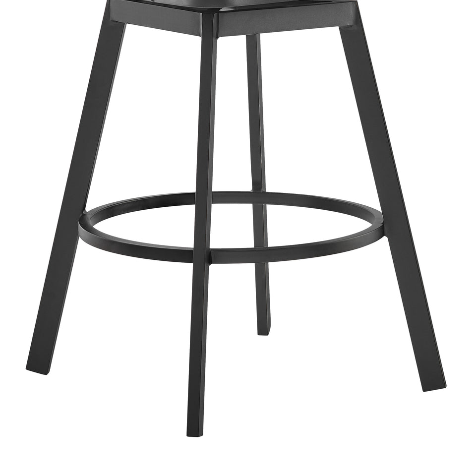 Hazel Outdoor Swivel Bar Stool