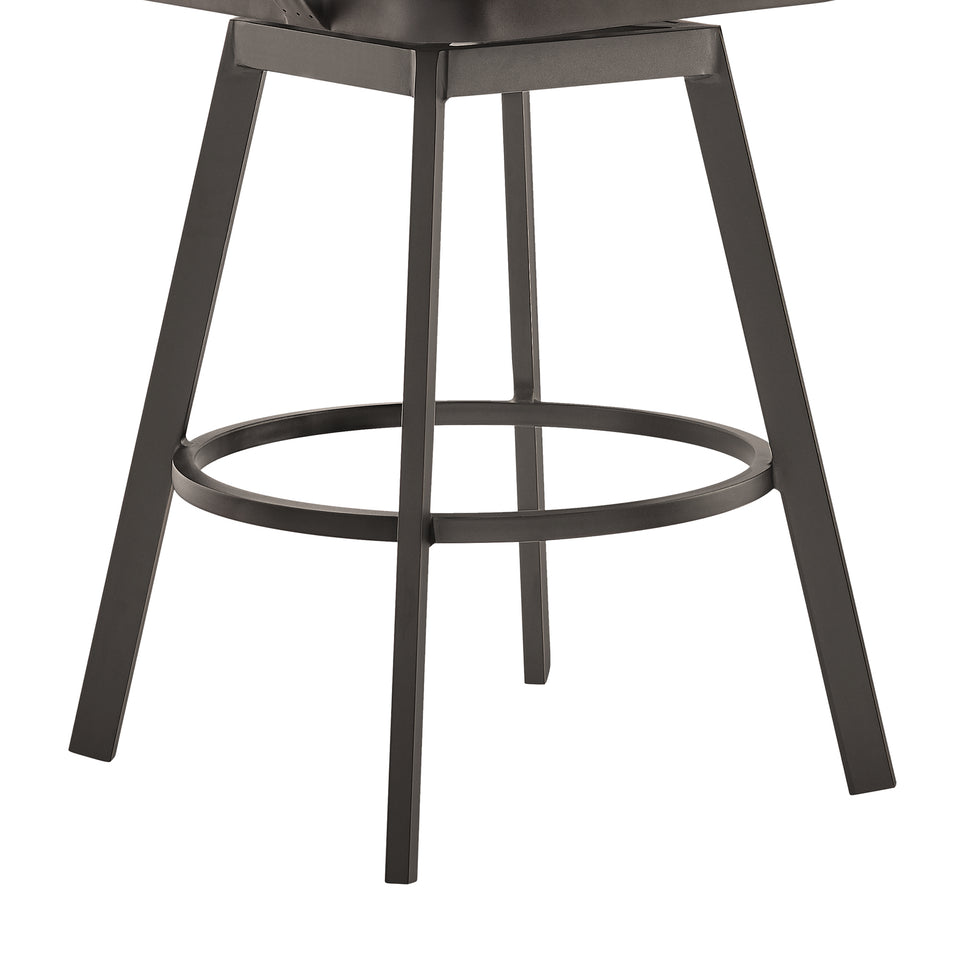 Hazel Outdoor Swivel Bar Stool