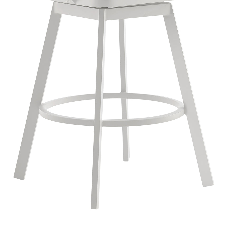 Hazel Outdoor Swivel Bar Stool