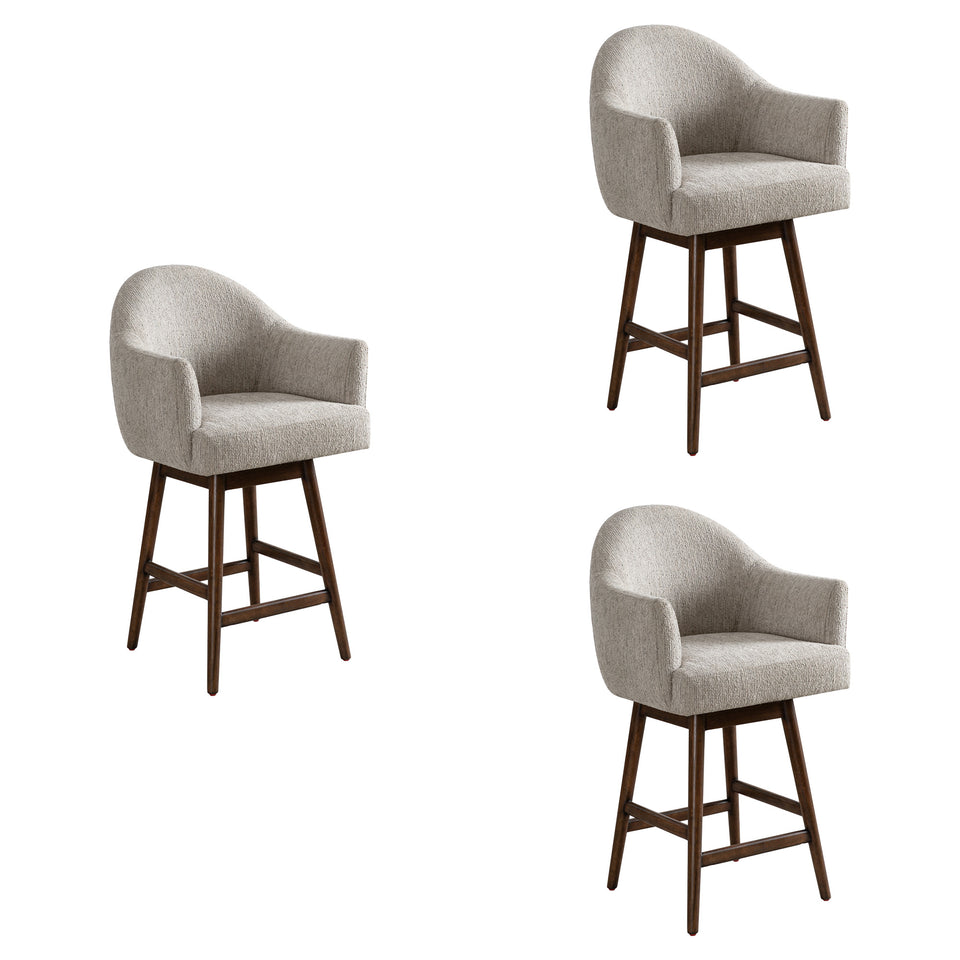 Jaxon Swivel Barstool - Set of 3