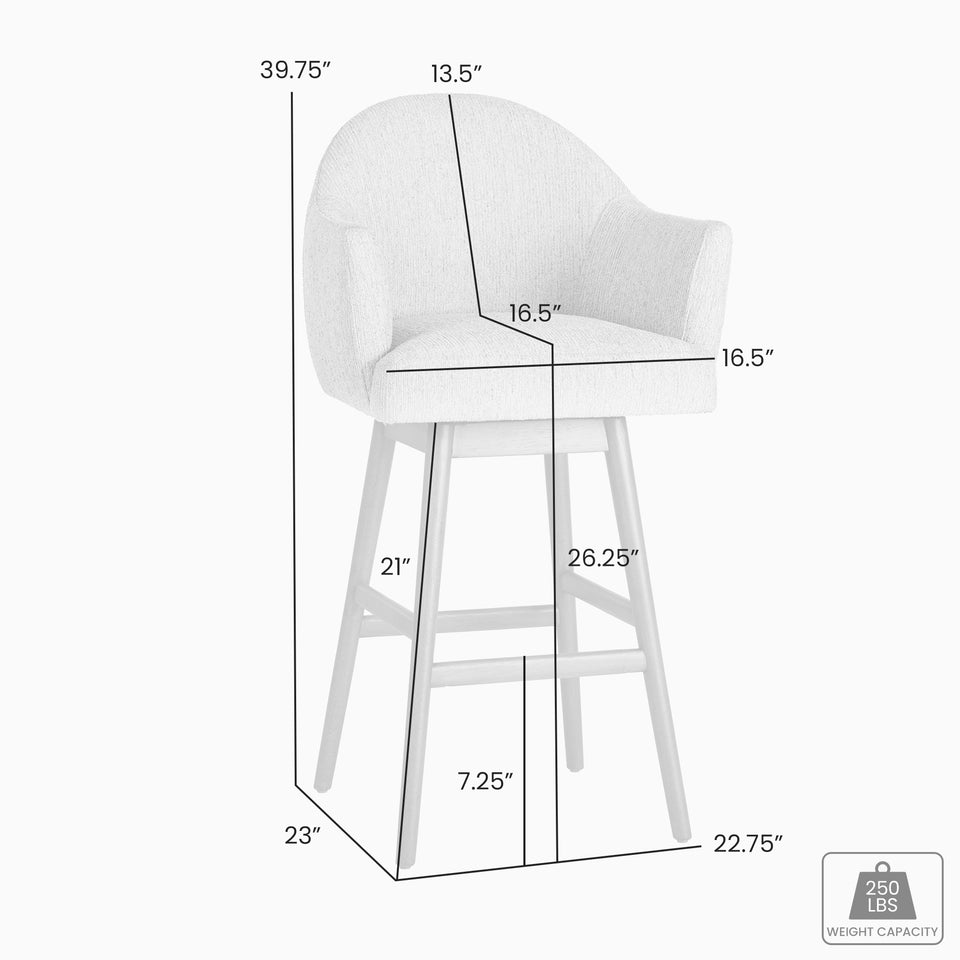 Jaxon Swivel Barstool - Set of 2