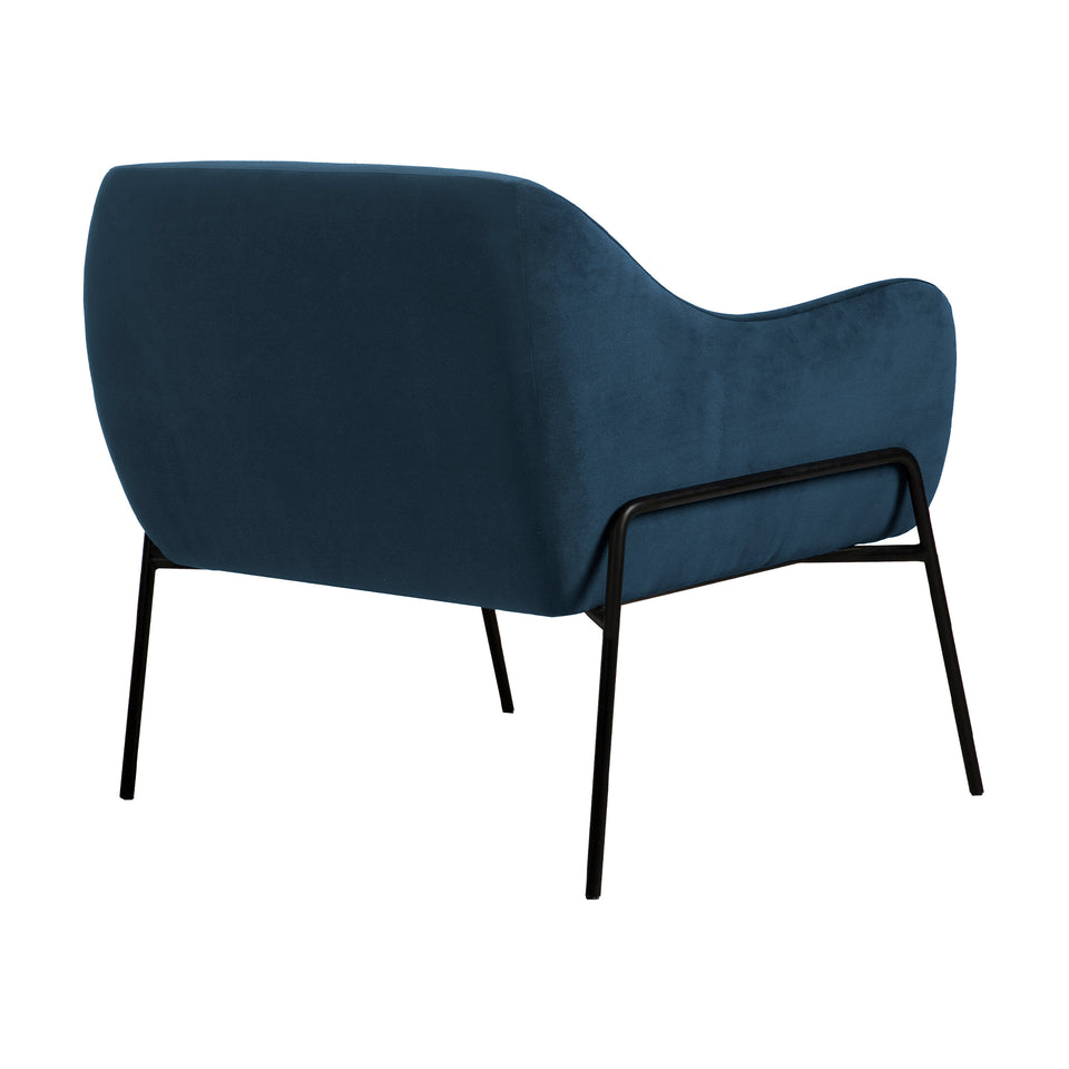 Karen Velvet Modern Accent Chair