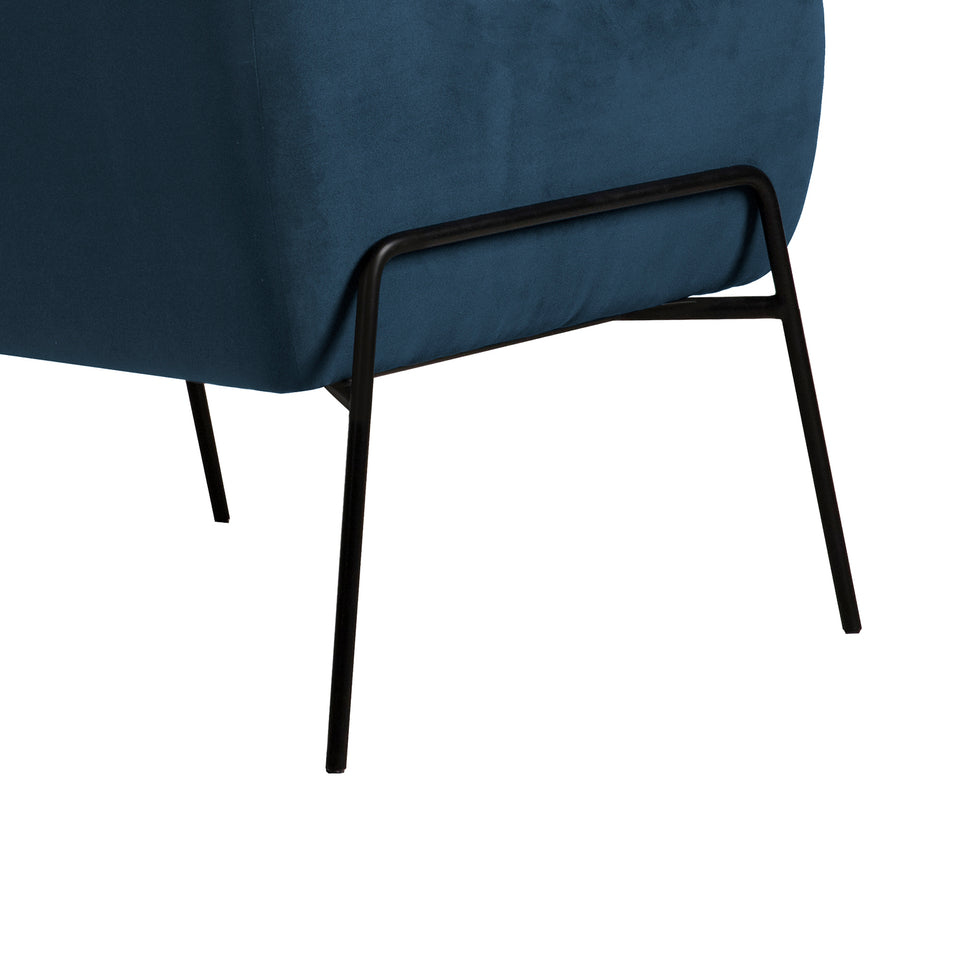Karen Velvet Modern Accent Chair
