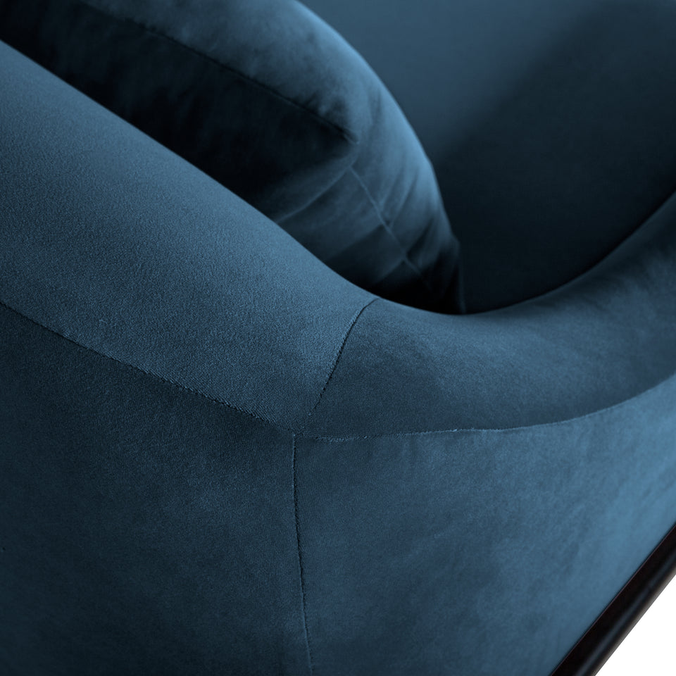 Karen Velvet Modern Accent Chair