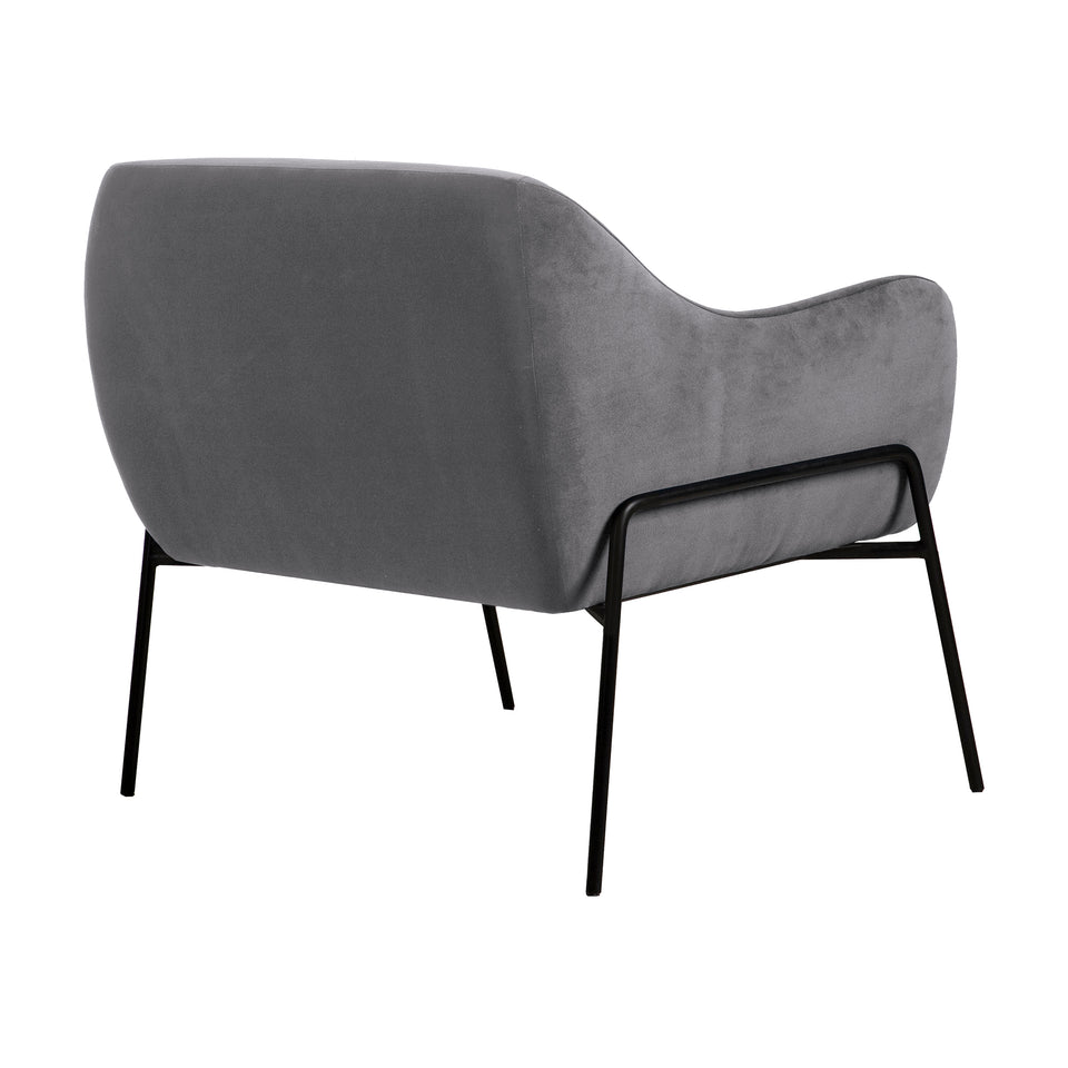 Karen Velvet Modern Accent Chair