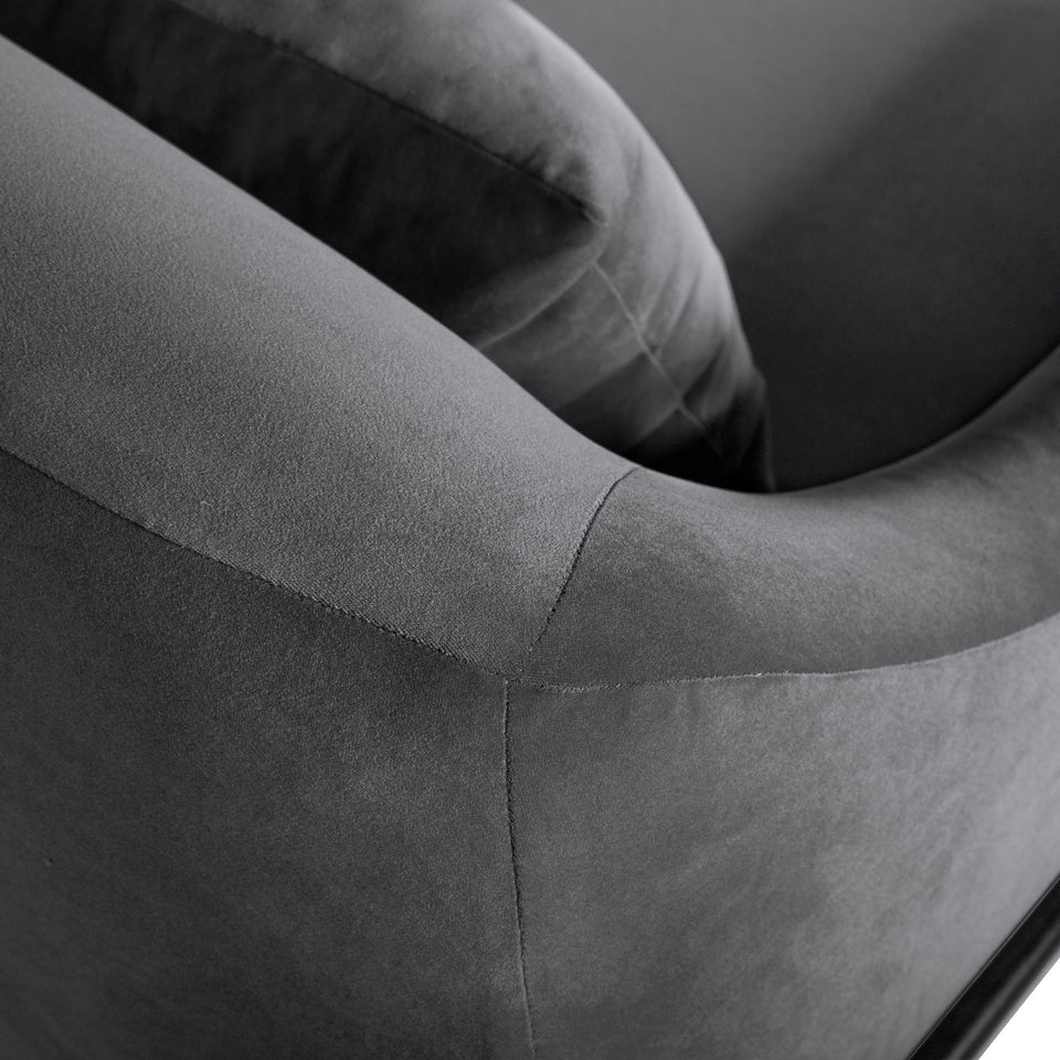Karen Velvet Modern Accent Chair