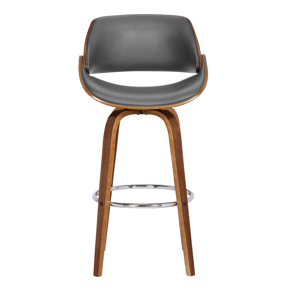 Mona Swivel Wood Bar Stool