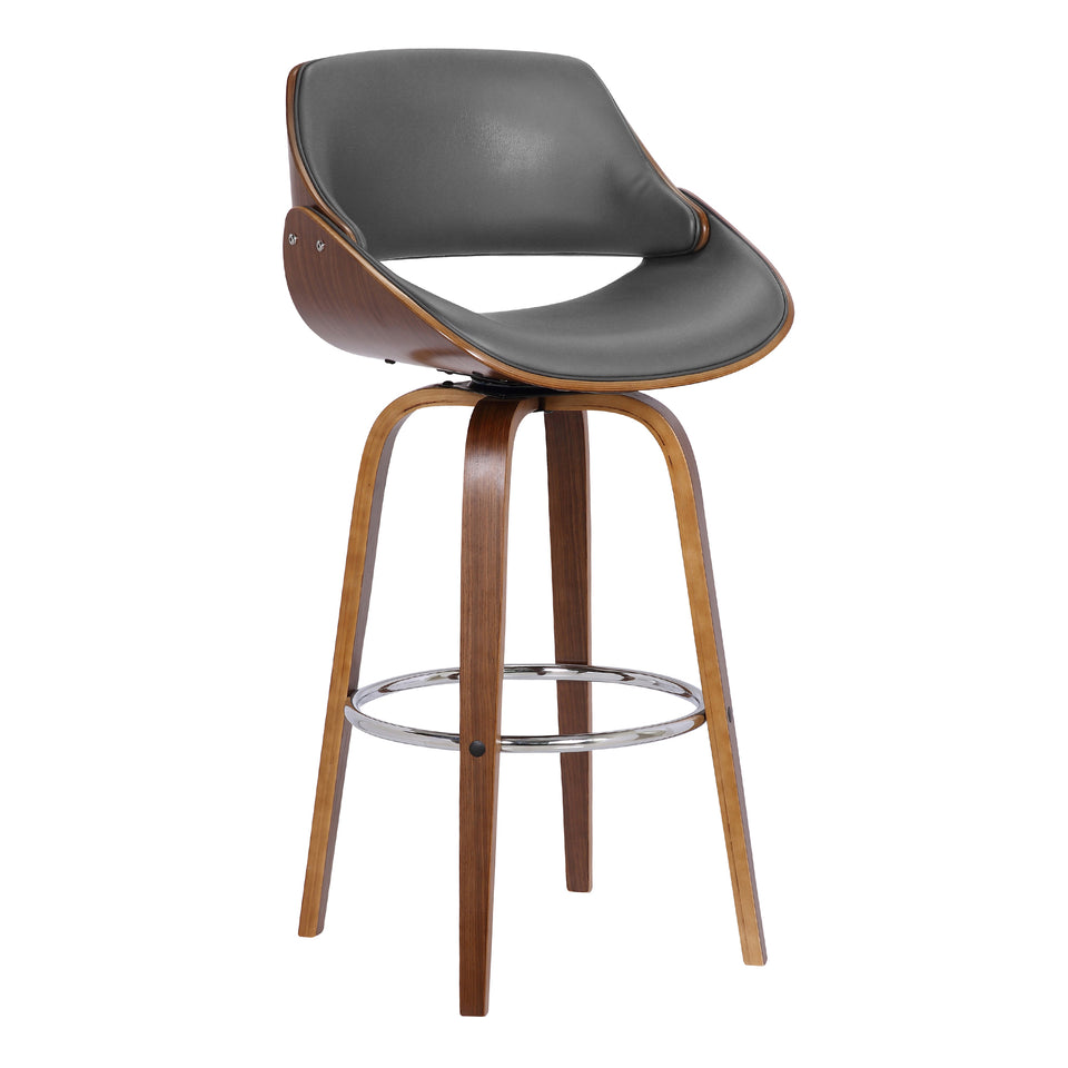 Mona Swivel Wood Bar Stool