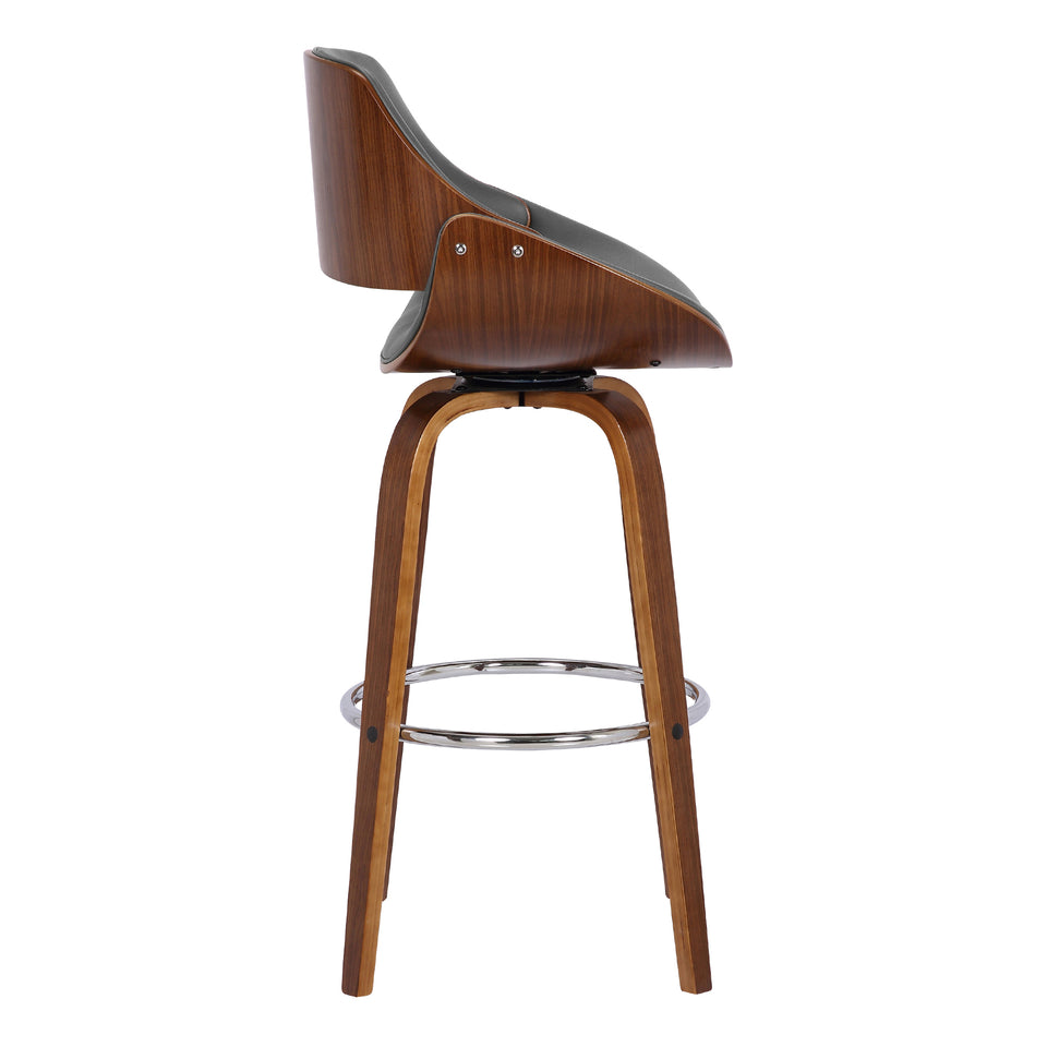 Mona Swivel Wood Bar Stool