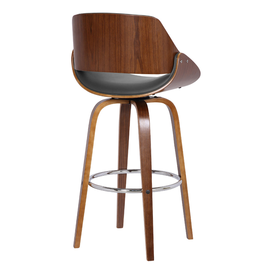 Mona Swivel Wood Bar Stool