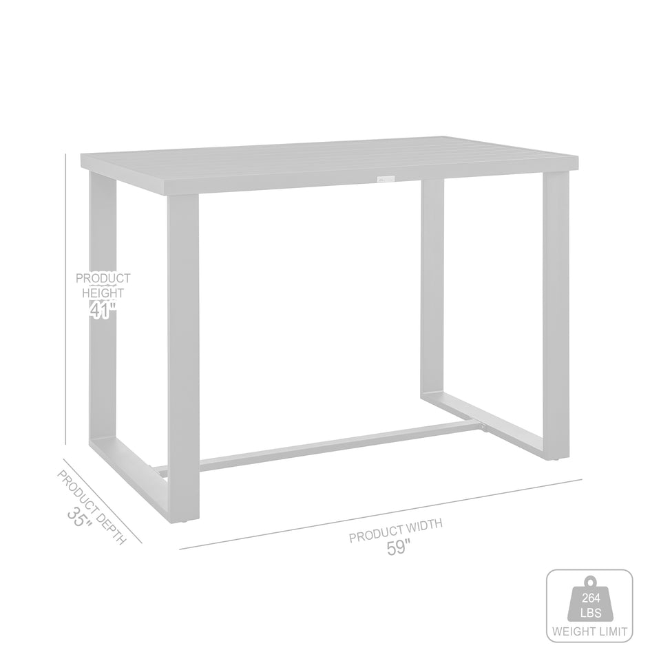 Menorca Outdoor 5-Piece Bar Table Set