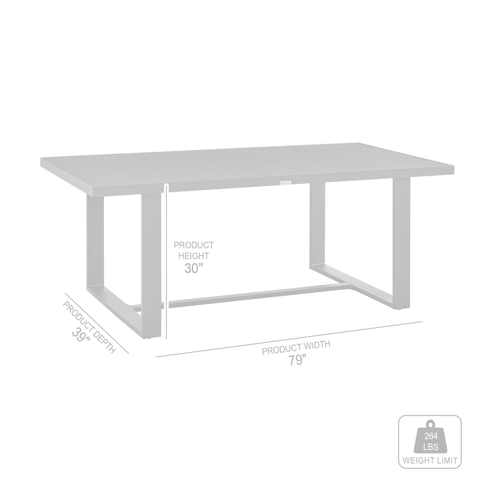 Menorca Outdoor 5-Piece Dining Table Set