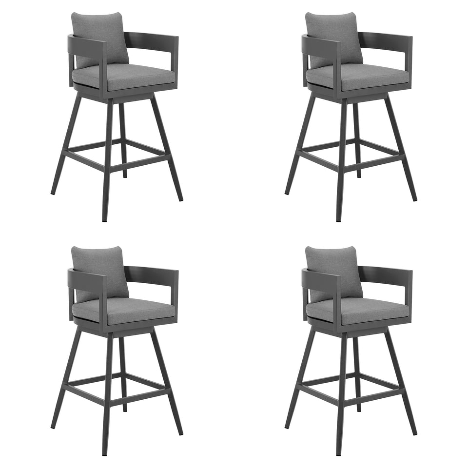 Menorca Outdoor Swivel Counter Stool - Set of 4