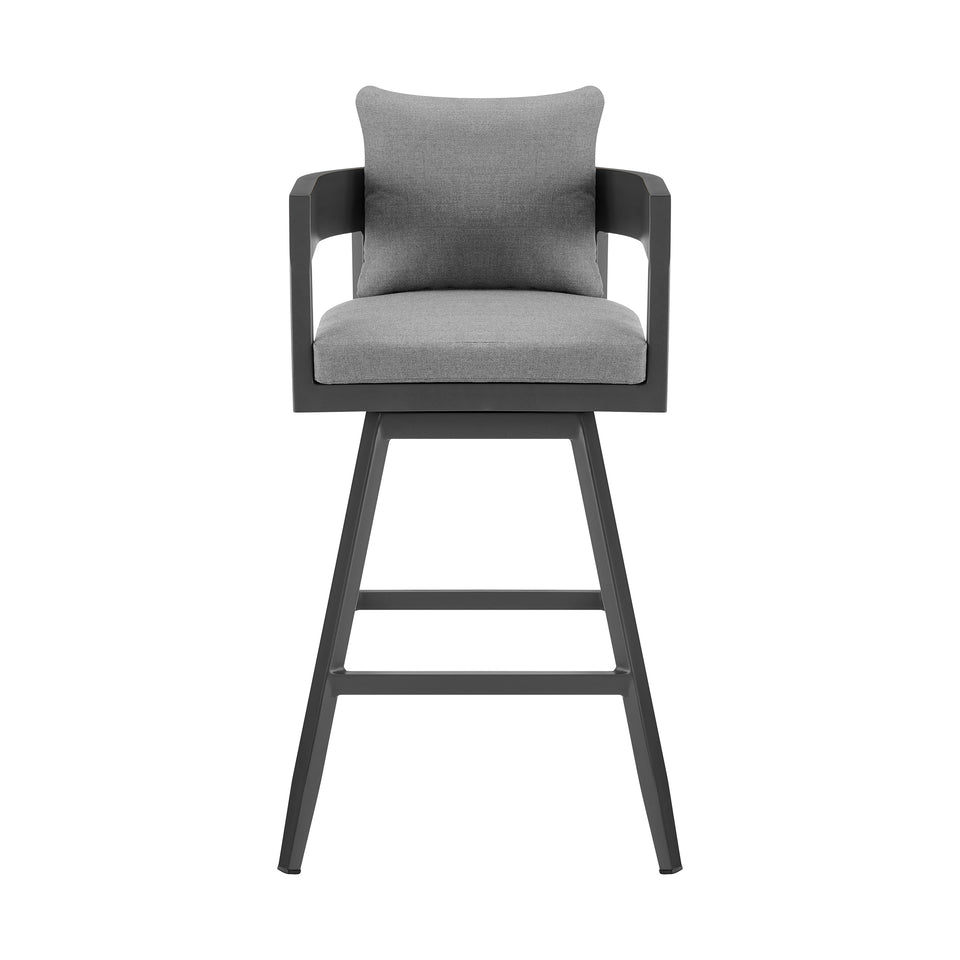 Menorca Outdoor Swivel Bar Stool - Set of 2