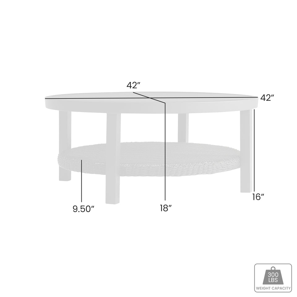 Cayman Outdoor Round Conversation Table
