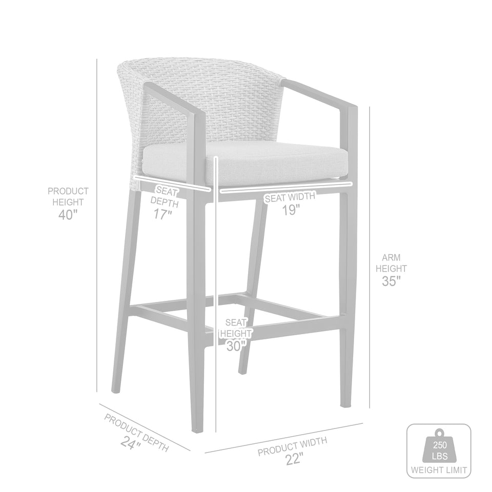 Palma Outdoor 5-Piece Bar Table Set